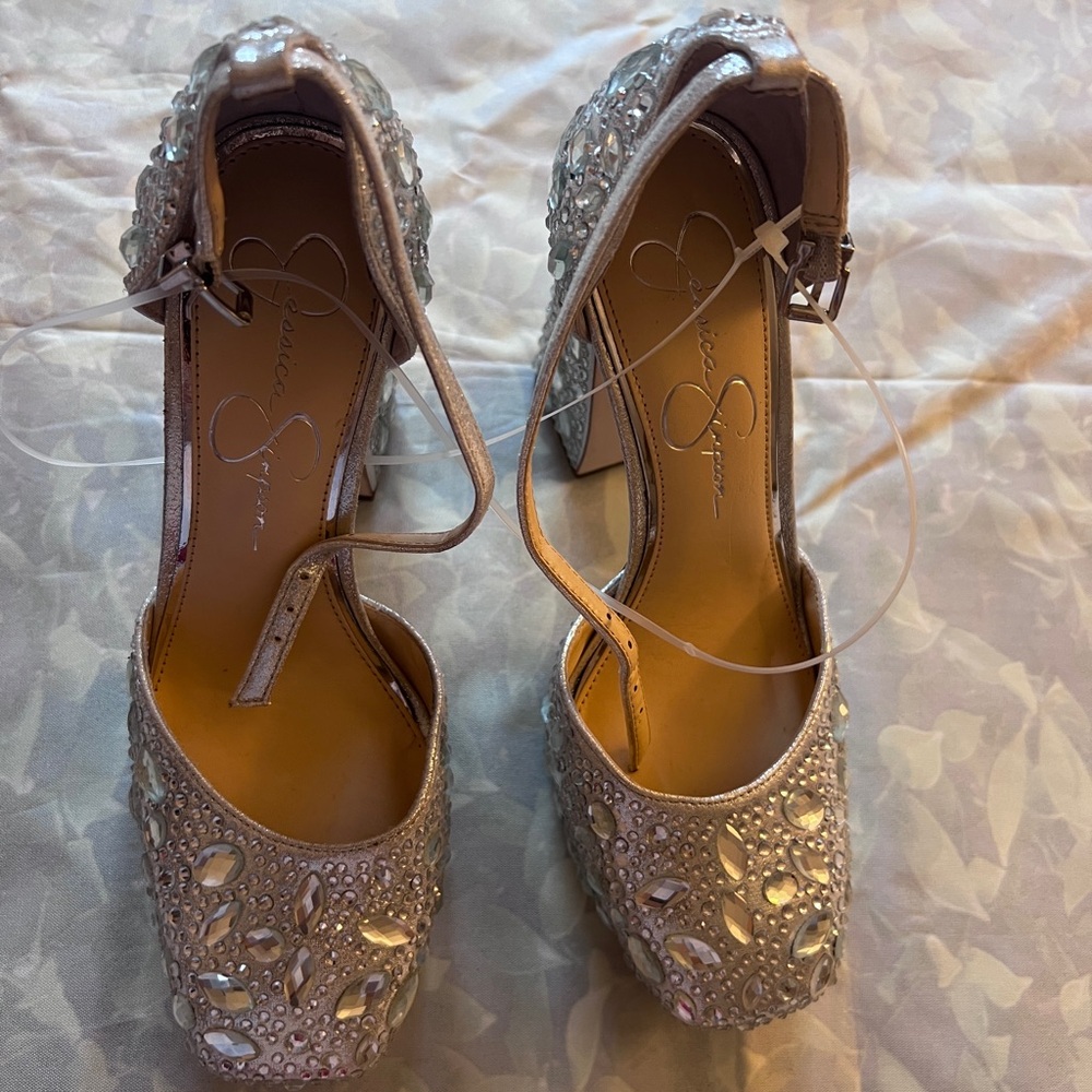 Elegant Silver Women's Heels by Jessica Simpson